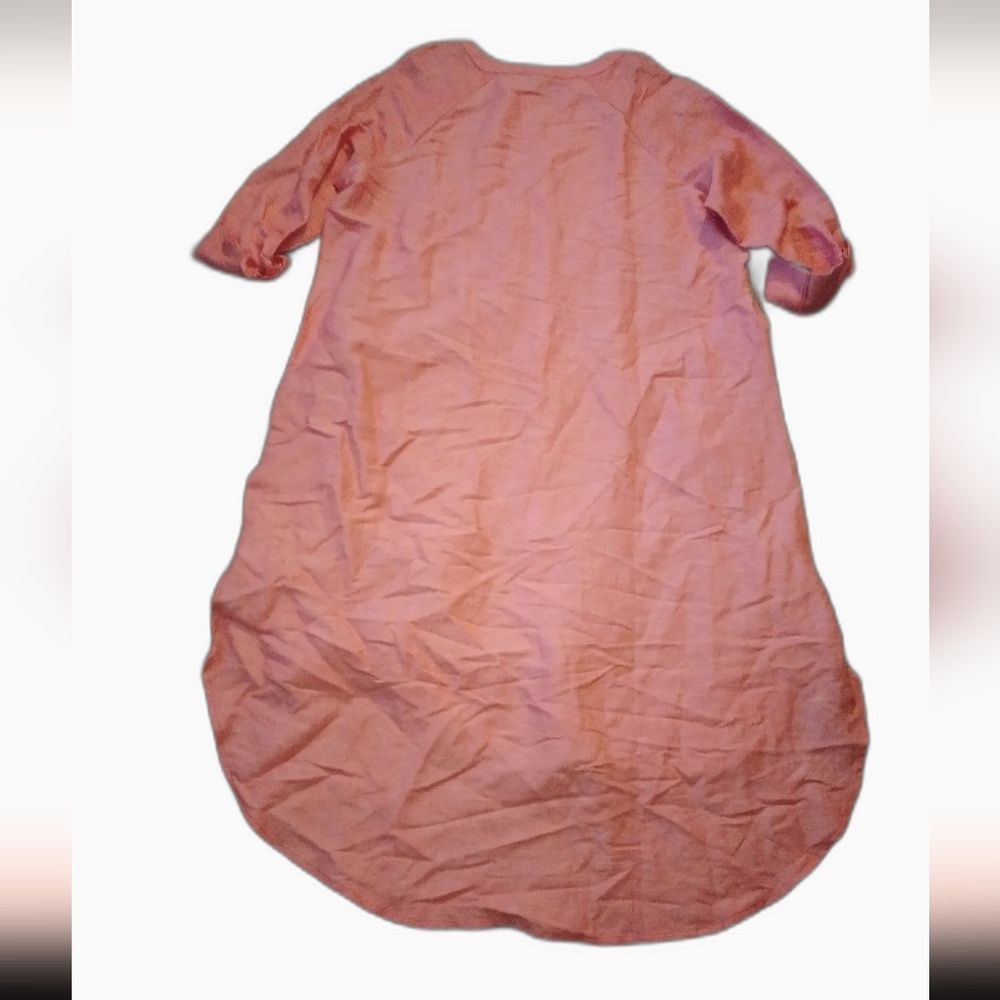 LOFT Rose Pink Button-Front Tunic Dress - Picture 8 of 8
